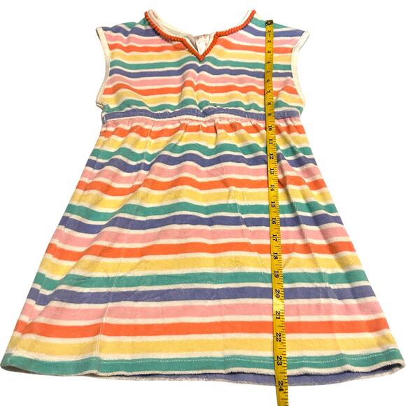 Cat & Jack Rainbow Stripe Terrycloth Swim Cover-Up Girls M 7/8 - Picture 5 of 6